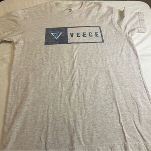 Veece Logo Graphic T Shirt Heather Gray Size L